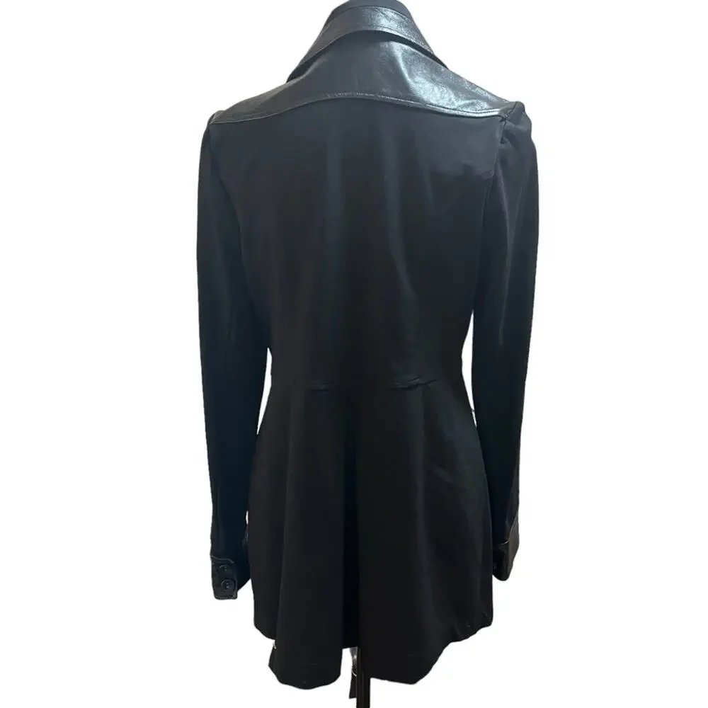LA Made Lambskin Trimmed Trench Coat Size Large